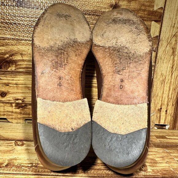 Allen Edmonds Loafers Shoes Sz 9 D Men Brown Urbino Made In Italy - Picture 6 of 7